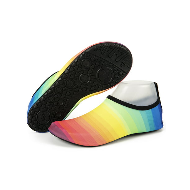 Deyuan Quick-Dry Water Shoes Aqua Socks Barefoot for Outdoor Beach Swim Surf Anti-Slip Shoes for Men/Women/Kids 